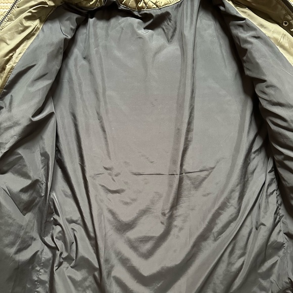 Zara women’s army green quilted zip up jacket with hood Size XS - Picture 8 of 10